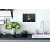 Kroon - Roze druipend verf - Portret Muursticker klein -keuken