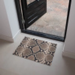 Slangenprint - Python - Bruin Deurmat klein -sfeer5