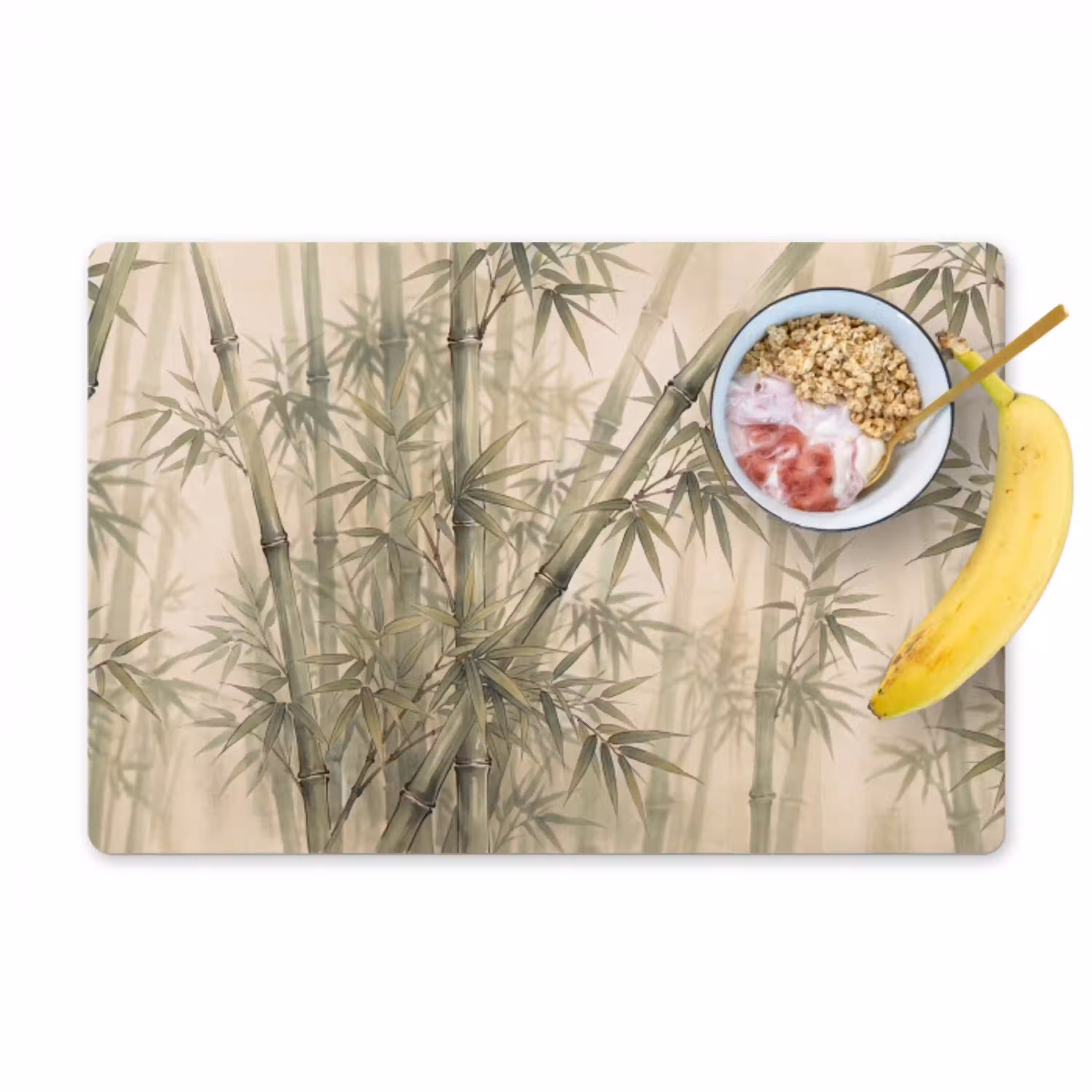 Bamboe - Bladeren - Aziatisch - Groen - Natuur Placemat vinyl groot -zzzproduct_Kitchenyeah-website