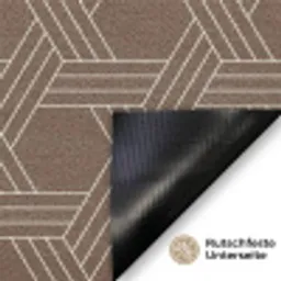 Bruin - Lijnen - Patroon Deurmat klein 898 -antislip_DE