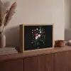 Bloemstuk - Vaas - Zwart Light Box met batterij (Wandlamp) middel -sfeer2
