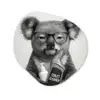 Koala - Bril - Toilet Wandcirkel Organisch Aluminium middel -3d