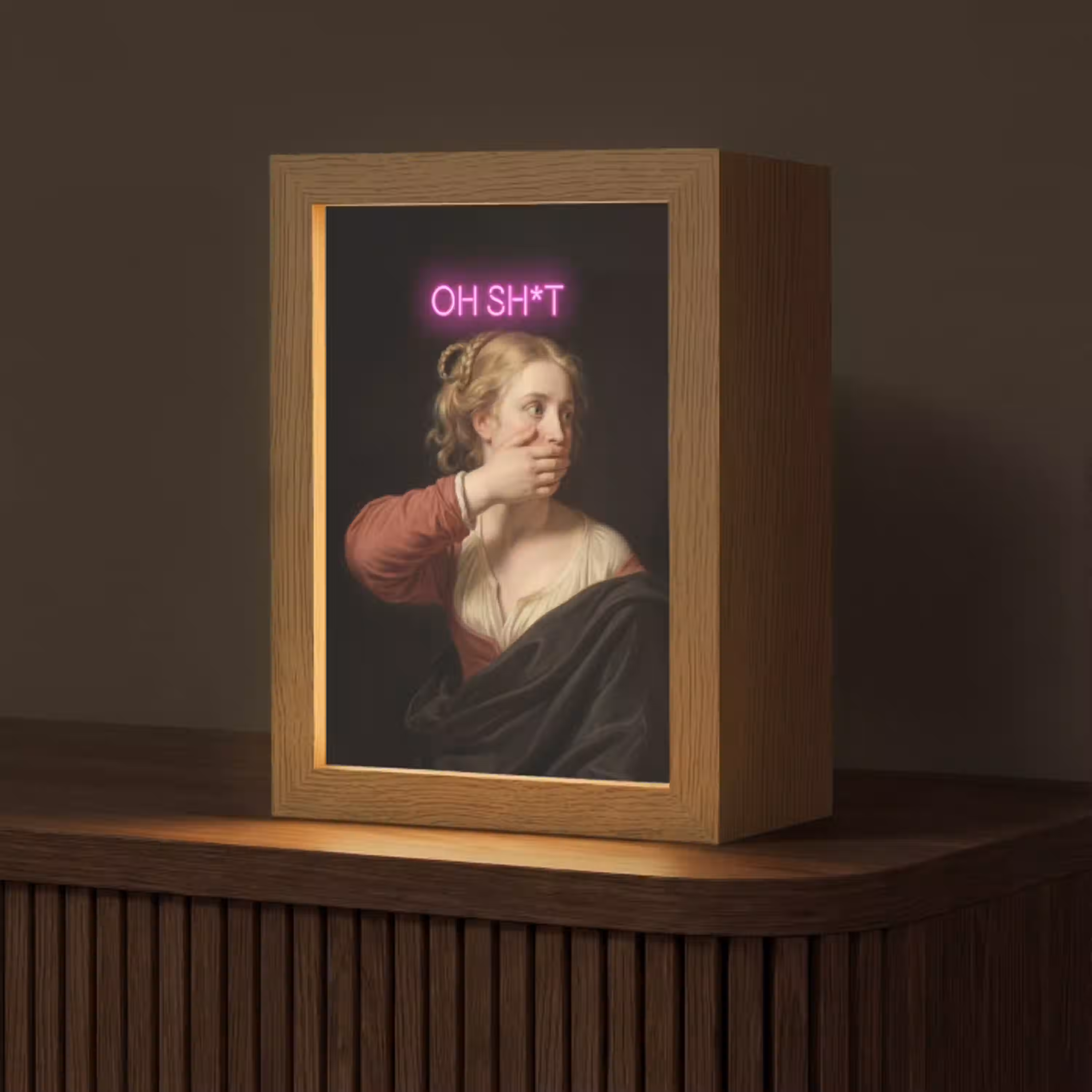 Quote - Neon - vrouw Light Box met kabel (Tafellamp) klein -z3d_website