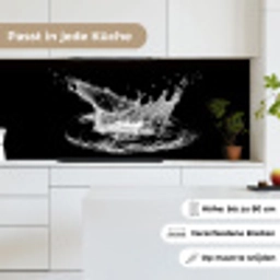 Water - Splash - Water - Zwart keuken achterwand 2 middel -sfeer4_DE