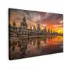 Boeddha beelden - Zonsondergang - Water - Boeddhisme canvas 2cm klein -z3d