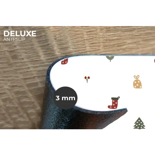Illustratie - Kerstsymbolen - Wit Placemat vinyl groot 368 -closeup