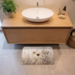 Wilde bloemen - Botanisch - Vintage - Natuur - Rustiek Badmat klein -sfeer1