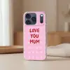 Love - Quote - Moeder - Rood Telefoonhoesje iPhone 17 Pro klein -sfeer2