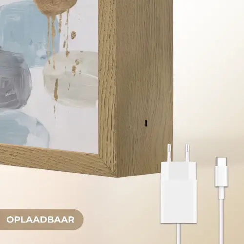 Abstract - Goud - Vormen Light Box met batterij (Wandlamp) middel -USP_websiteoplaadbaarNL