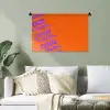 Cool - Paars - Oranje Wandkleed katoen klein -sfeer7