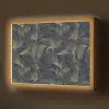 Abstract - Lijnen - Blauw - Goud Light Box met batterij (Wandlamp) middel 907 -z3d_website