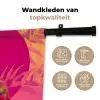 Tijger - Kimono - Planten - Roze Wandkleed katoen klein -sfeer2