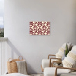Abstract - Bladeren - Burgundy Tuinposter op houten frame 2 cm dik klein 845 -sfeer1