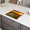 Houten Pad naar de Zonsondergang Inductie beschermer vinyl 3mm middel -sfeer8