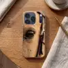 Paard - Oog - Bruin Telefoonhoesje iPhone 17 Pro klein -sfeer1