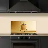 Pannenkoeken - Eten - Honing - Geel keuken achterwand spatscherm klein -sfeer1