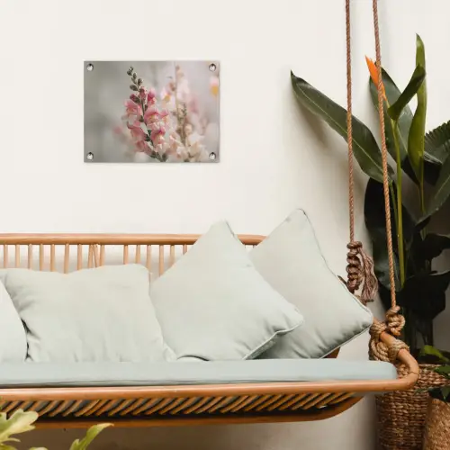 Bloem - Leeuwenbek - Roze - Stengel tuinposter los doek klein -sfeer7
