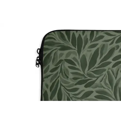 Bladeren - Organisch - Groen laptophoes neopreen klein 279 -detail