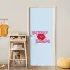 Bisou - Blauw - Roze - Lippen deurposter klein -sfeer4
