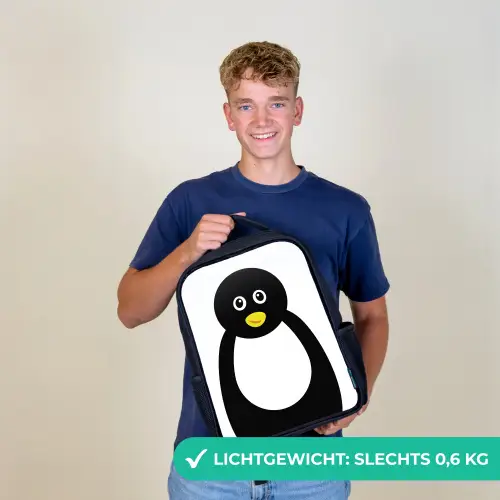 Dierenportret - Pinguïn - kinderen Rugzak - Zwart middel -sfeer7_NL