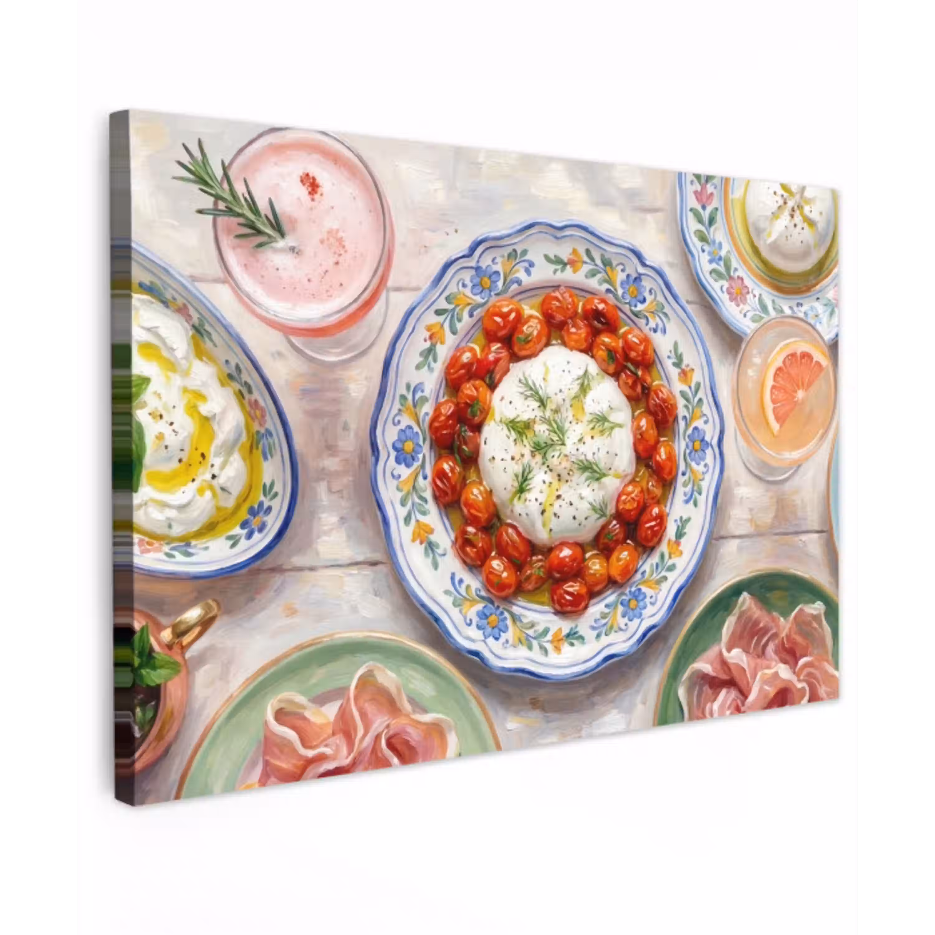 Eten - Tafel - Divers - Modern canvas 2cm klein -z3d