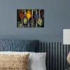 Kruiden - Lepel - Specerijen - Zwart - Keuken poster papier klein -sfeer2