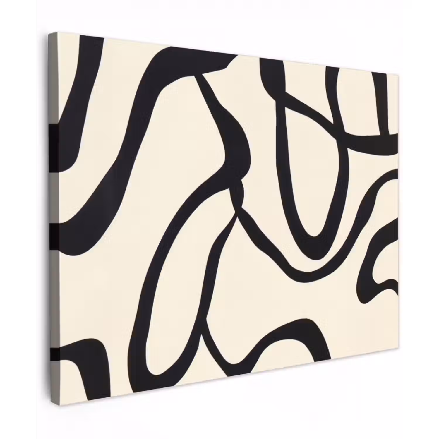 Leinwandbild - Abstrakt - Linien - Modern - Beige
