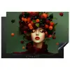Vrouw - Aardbeien - Frambozen - Bramen - Bessen Inductie beschermer vinyl 3mm klein -3d