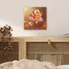 Glazen - Bloem - Zonlicht aluminium wit klein -sfeer3