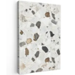 Marmer - Terrazzo - Decoratie - Interieur Tuinposter op houten frame 2 cm dik middel -3d