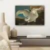 De bedreigde zwaan - Schilderij van Jan Asselijn canvas 2cm klein -sfeer6
