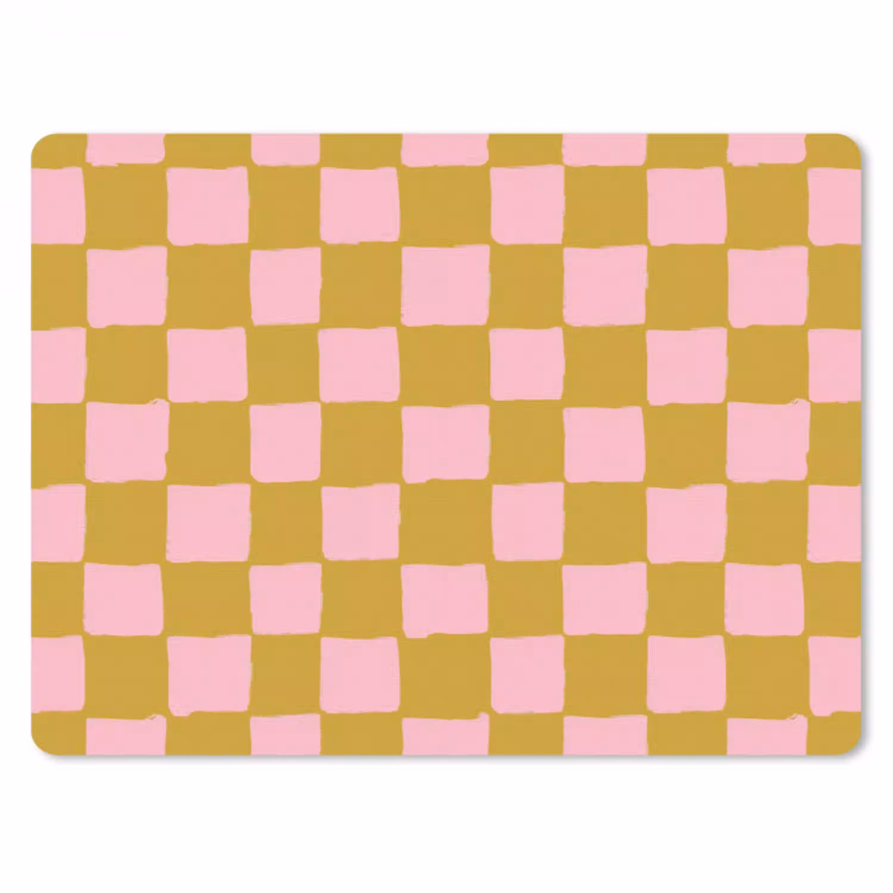 Patroon - Vierkant - Roze muismat rubber klein 262 -3d