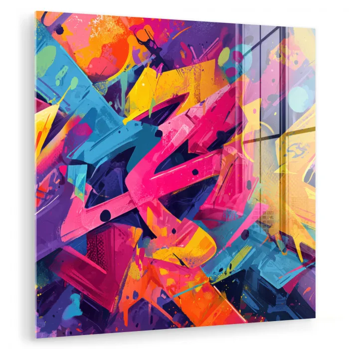 Abstract - Vormen - Kleurrijk plexiglas 5mm klein -zzzproduct_nieuw