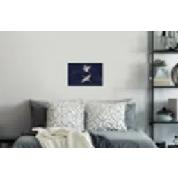 Kraanvogels - Nachthemel - Blauw Muursticker klein -slaapkamer