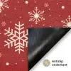 Illustratie - Sneeuwvlokken - Rood Deurmat klein 898 -antislip_NL