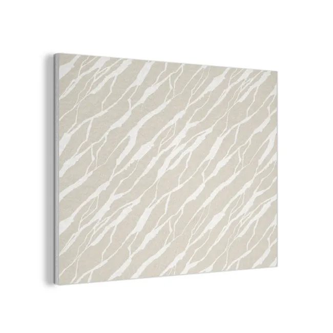 Beige - Wit - Patroon - Structuur PET vilt klein 837 -3d