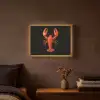 Kreeft - Papier - Origami papier - Rood Light Box met batterij (Wandlamp) middel -sfeer4