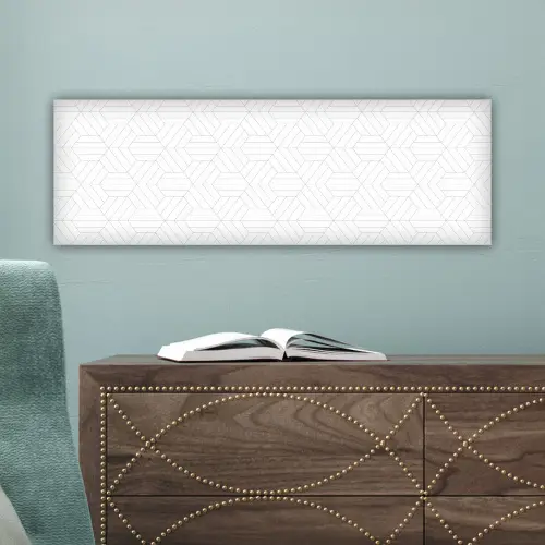 Patroon - Lijn - Design - Zwart - Wit canvas 2cm klein 828 -sfeer4