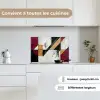 Modern - Abstract - Geometrisch - Rood - Industrieel keuken achterwand spatscherm klein -sfeer4_FR
