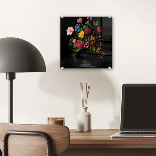 Bloemen - Vrolijk - Vaas plexiglas 5mm klein -sfeer6