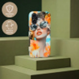 Bloemen - Vrouw - Zonnebril - Blauw Toughcase MagSafe Apple iPhone 17 klein -USP_PrintM_DE