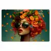 Vrouw - Sinaasappel - Bessen - Oranje Placemat vinyl groot -zzsfeer1_Kitchenyeah-website