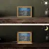 Van Gogh - Brug - Oude meesters Light Box met kabel (Tafellamp) klein -sfeer3