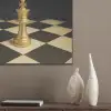 Schaakstuk - Koning - Schaakbord - Geblokt PET vilt klein -sfeer6_closeup