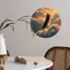 Adelaar - Wolken - Zon Wandcirkel behangsticker klein -sfeer3