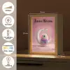 Maan - Monster - Roze Light Box met kabel (Kinderlampje) klein -USP_NL