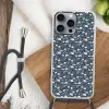 Patroon - Bloemen - Wit - Blauw Hoesje iPhone 16 Pro Max met koord klein 804 -sfeer4