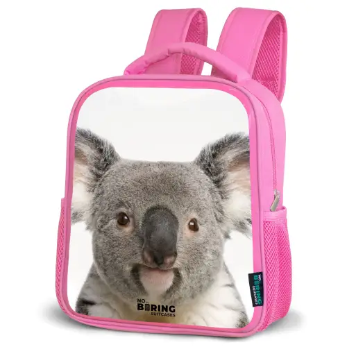 Schattige Koala Beer Kinderrugzak - Roze middel -schuin