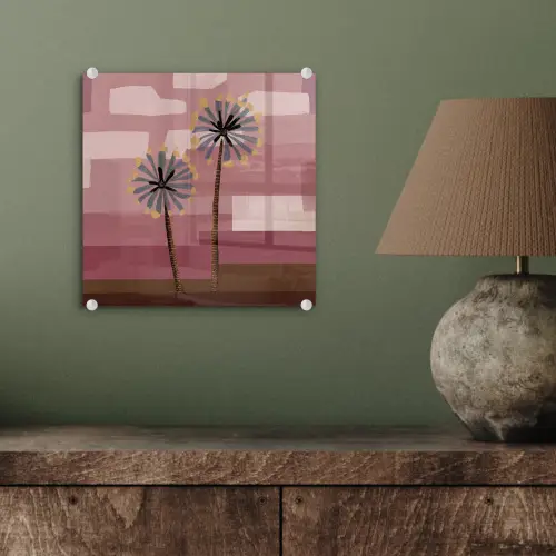 Illustratie - Bloemen - Vlakken - Abstract plexiglas 5mm klein -sfeer3