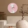 Zwaan - Koksmuts - Mooi - Klassiek Wandcirkel plexiglas klein -sfeer1